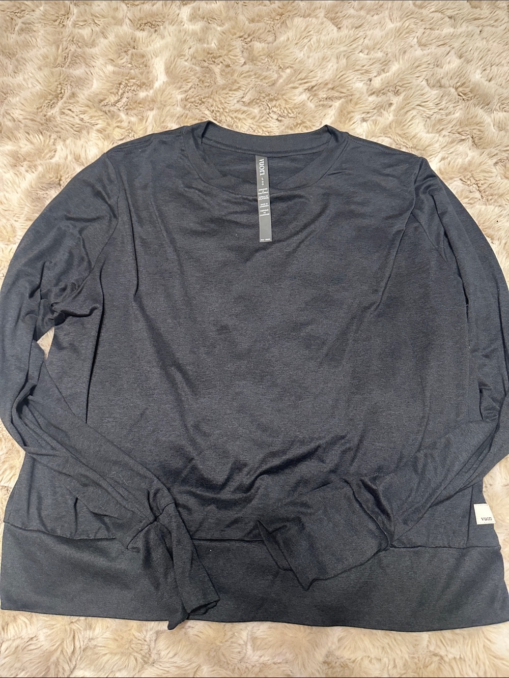 Women’s Long-Sleeve Crewneck Shirt - Black